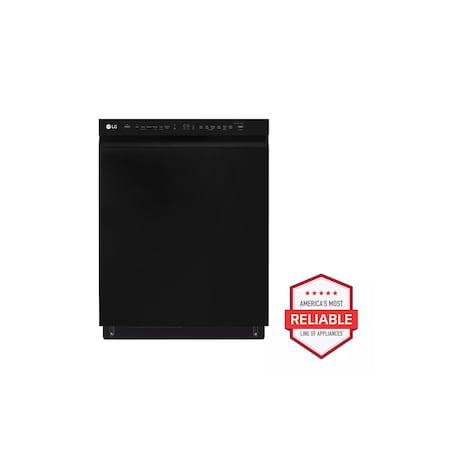Lg Front Control QuadWash 3rd Rack Dishwasher with Dynamic Dry and LoDecibel Operation, Black LDFN4542B
